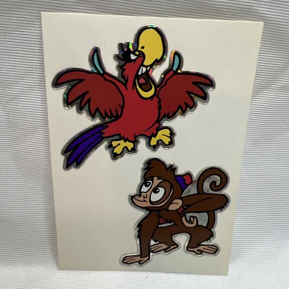 Disney Aladdin Jasmine Vending Machine Sticker Prism 1990's Vintage - Picture 1 of 3